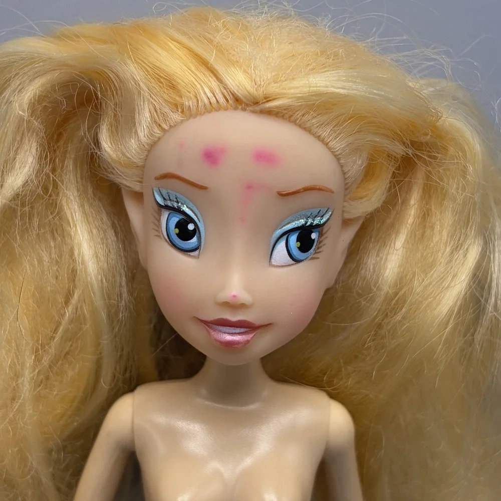 Disney Store Disney Fairies Rani Doll Tinkerbell Water Fairy Blonde Flawed Nude